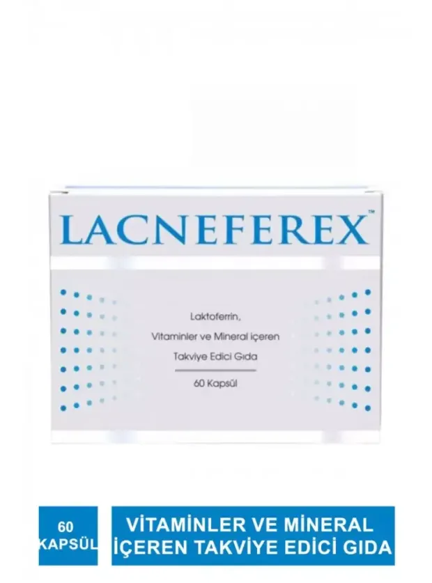 İmuneks Lacneferex Vitamin Ve Mineral İçeren Gıda Takviyesi 60 Kapsül