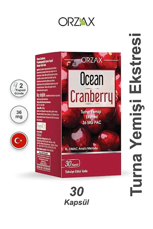 Ocean Cranberry Turna Yemişi Ekstresi 36 mg Pac 30 Tablet