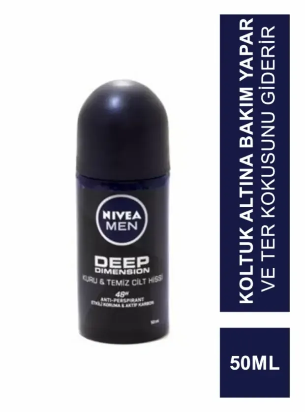 Nivea Deo Men Deep Dimension Kuru & Temiz Cilt Roll On 50ml