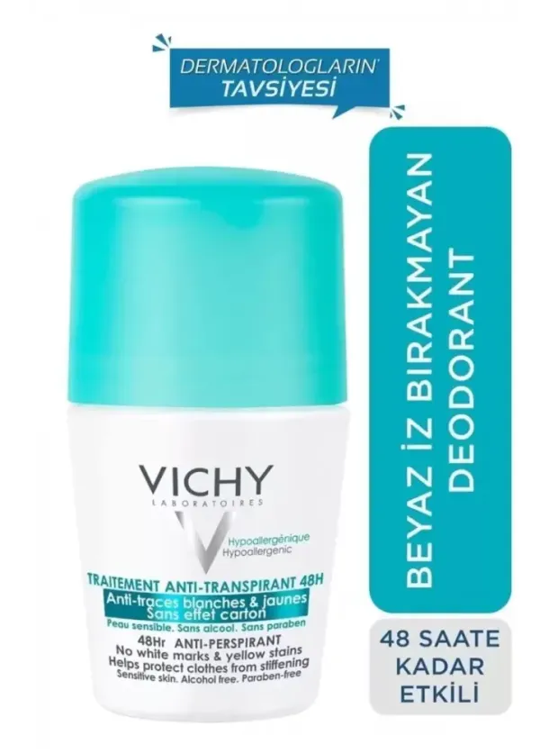 Vichy Deo 48 Saat Etkili Terleme Karşıtı İz Bırakmayan Deodorant Roll-On 50ml