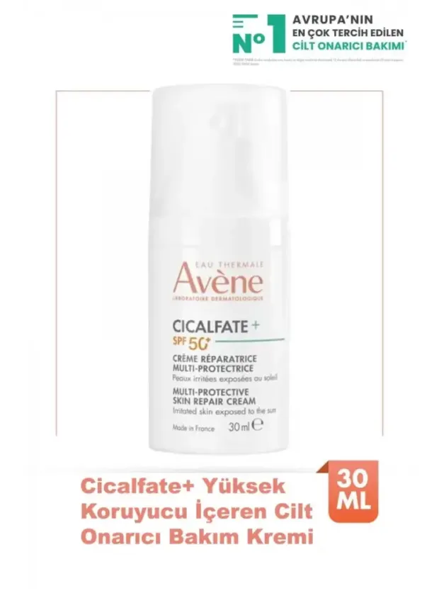 Cicalfate+ Hassas ve Yıpranmış Ciltler için Yüksek Koruyucu İçeren Cilt Onarıcı Krem SPF50+ 30 ml