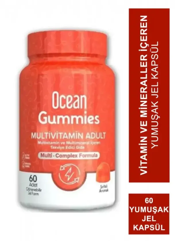Ocean Gummies Multivitamin Adult 60 Çiğnenebilir Jel Form