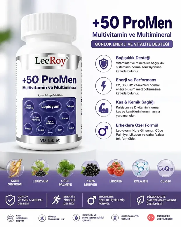 LeeRoy 50+ ProMen 90 Tablet