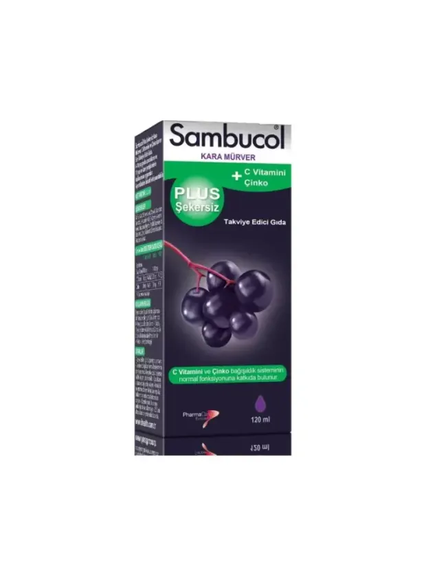 Sambucol Plus Sekersiz Takviye Edici Gida 120 ml