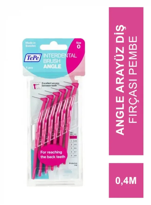 TEPE Angle Arayüz Diş Fırçası Pembe 0.4 mm 6 lı