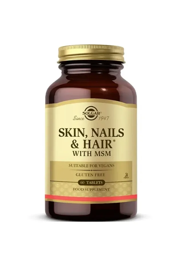 Solgar Formula Skin| Nails Hair With Msm Takviye Edici Gıda 60 Tablet