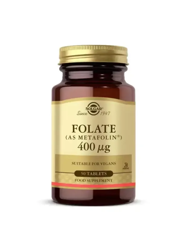 Solgar Folate (Metafolin) 400 mcg 50 Tablet