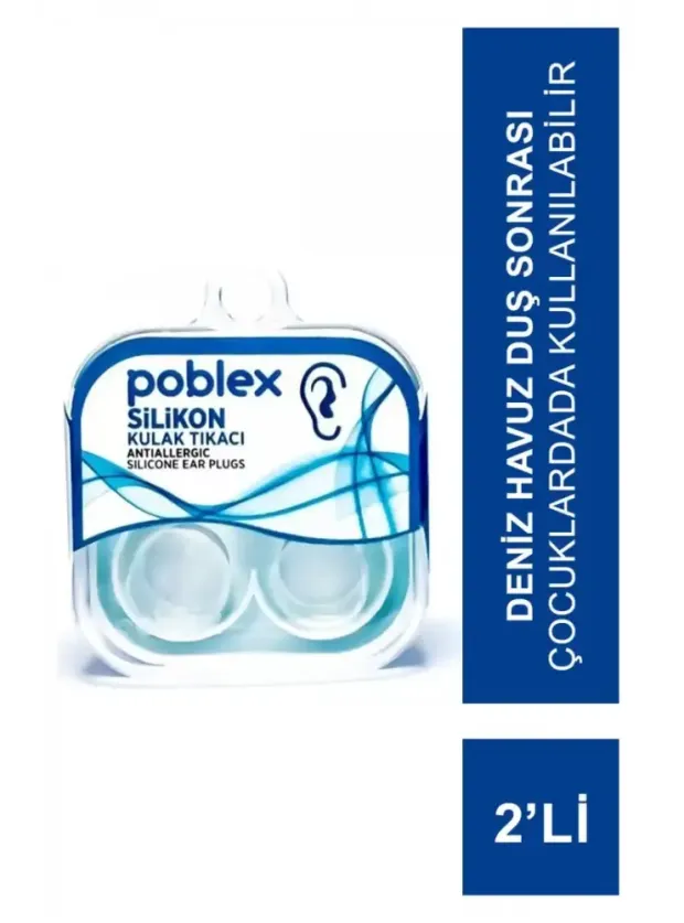 Poblex Silikon Kulak Tıkacı 2li