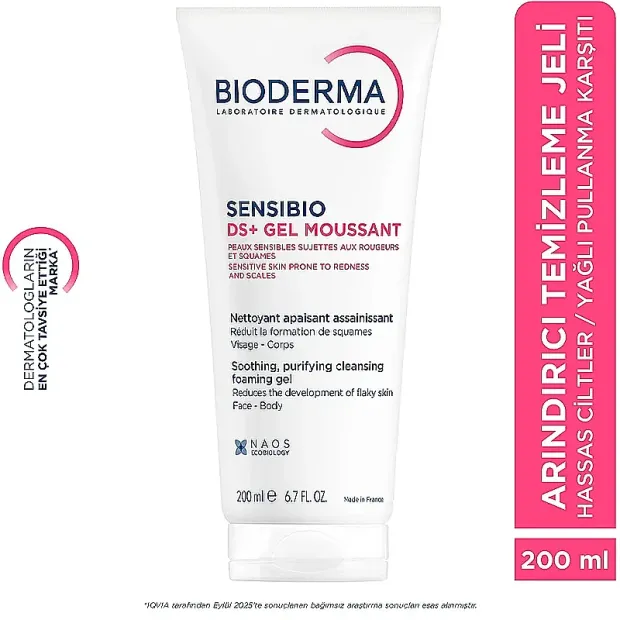 Bioderma Sensibio DS+ Foaming Gel Temizleyici Jel 200 ml