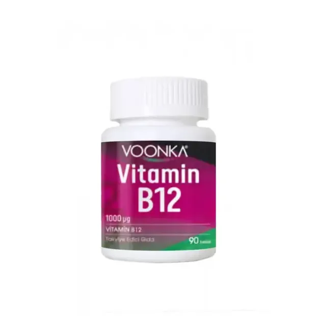 Voonka Vitamin B12 İçerikli Takviye Edici Gıda 90 Tablet