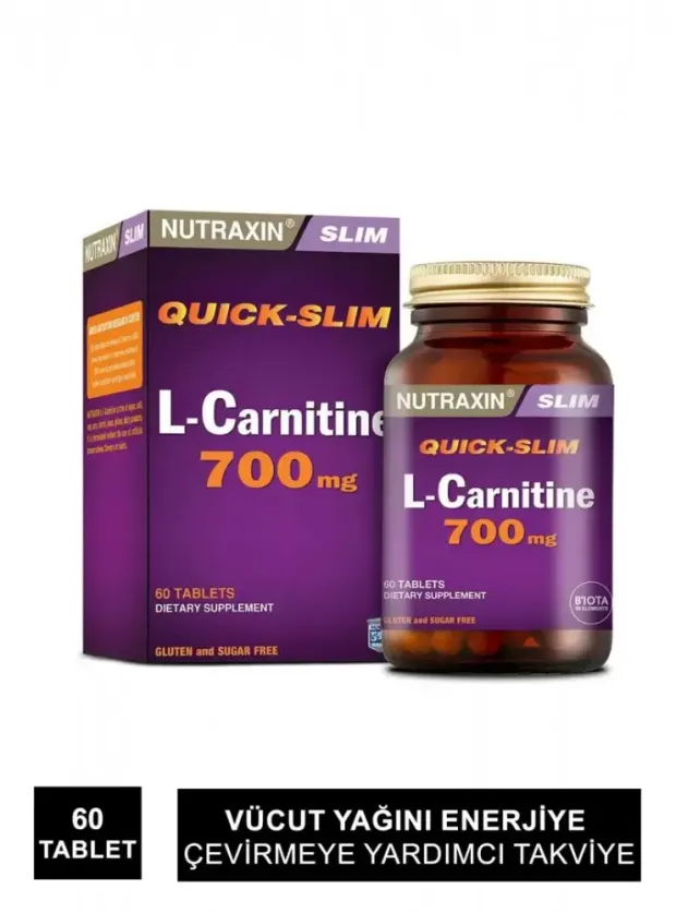 Nutraxin L-Carnitine 700 mg 60 Kapsül