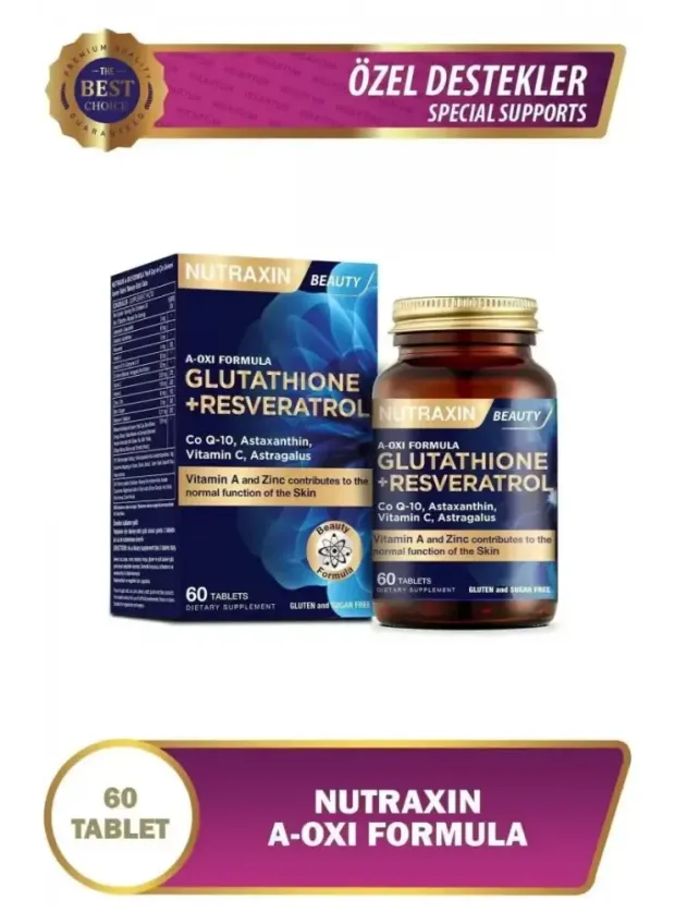 Nutraxin A-Oxi Formula Glutathione+Resveratrol 60 Tablet
