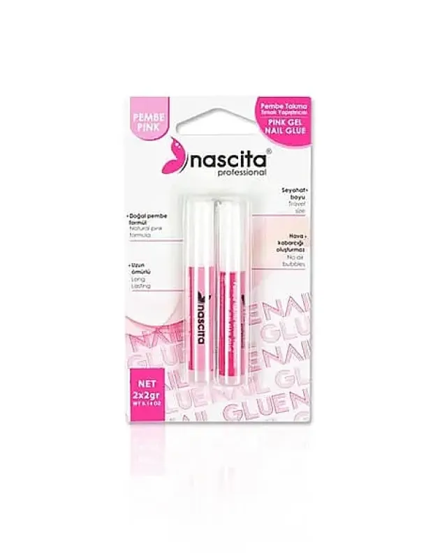 Nascita Pembe Takma Tırnak Yapıştırıcısı 2'Li 4Gr - NASNAILGLUE04