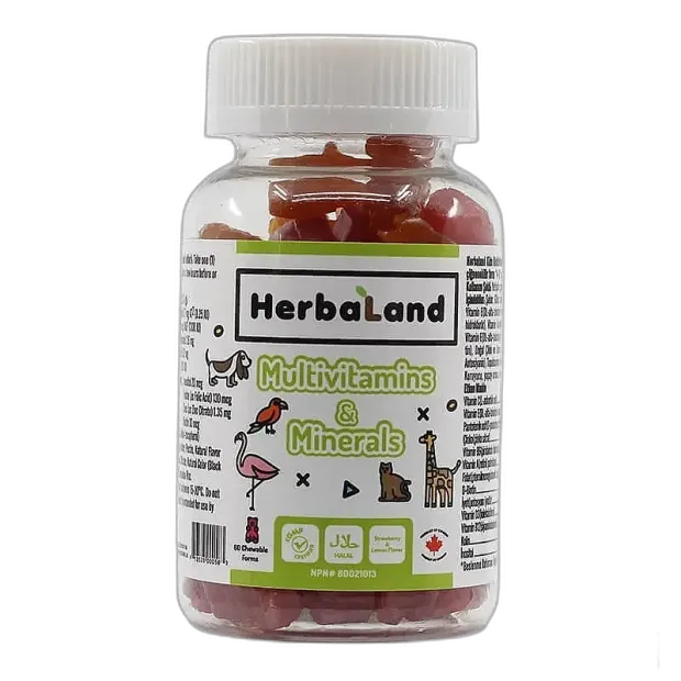 Herbaland Kids Multivitamin and Minerals 60'lı Çiğnenebilir Form