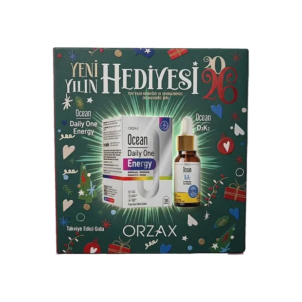 Ocean Daily One Energy 30 Tablet + Ocean D3K2 20ml Yılbaşı Set