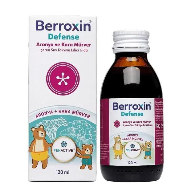 Berroxin Defense Aronya ve Kara Mürver İçeren Sıvı Takviye Edici Gıda 120 ml