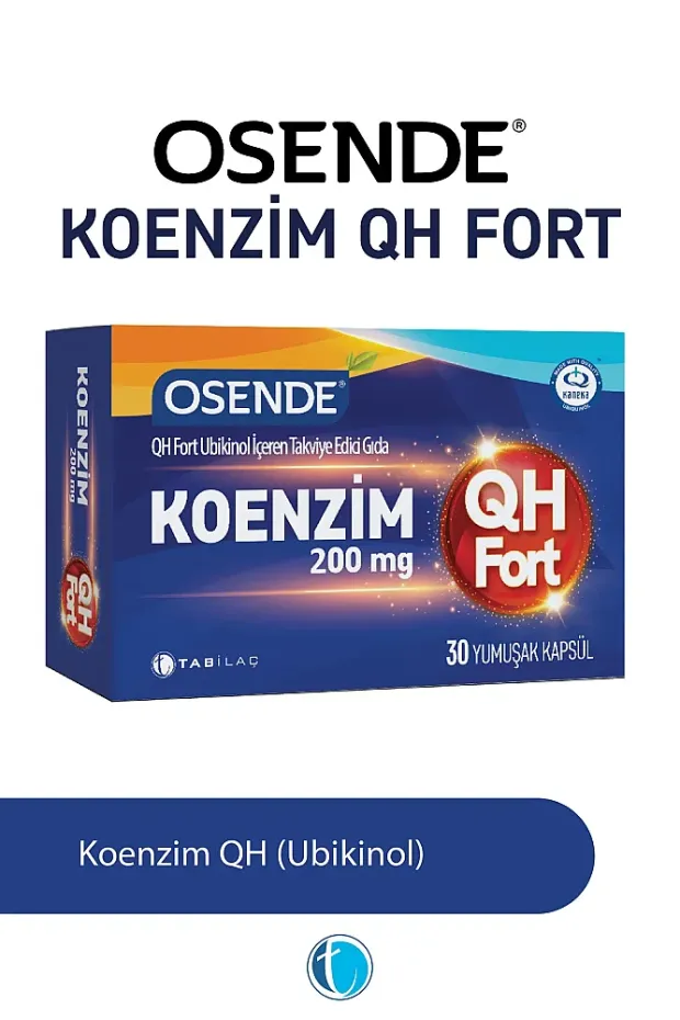 Osende Koenzim 200mg QH Fort 30 Yumuşak Kapsül