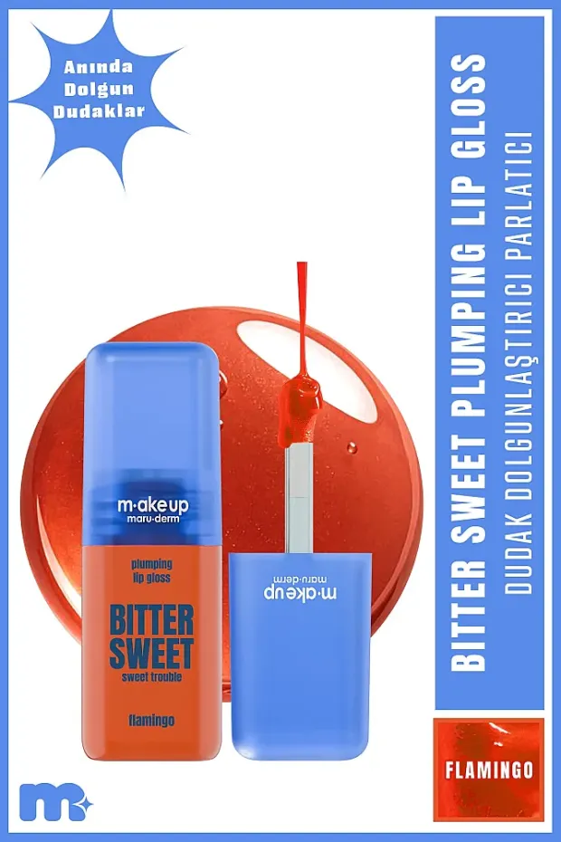 Maruderm Dolgunlaştırıcı Etkili Dudak Parlatıcısı – Plumping Lip Gloss Flamingo