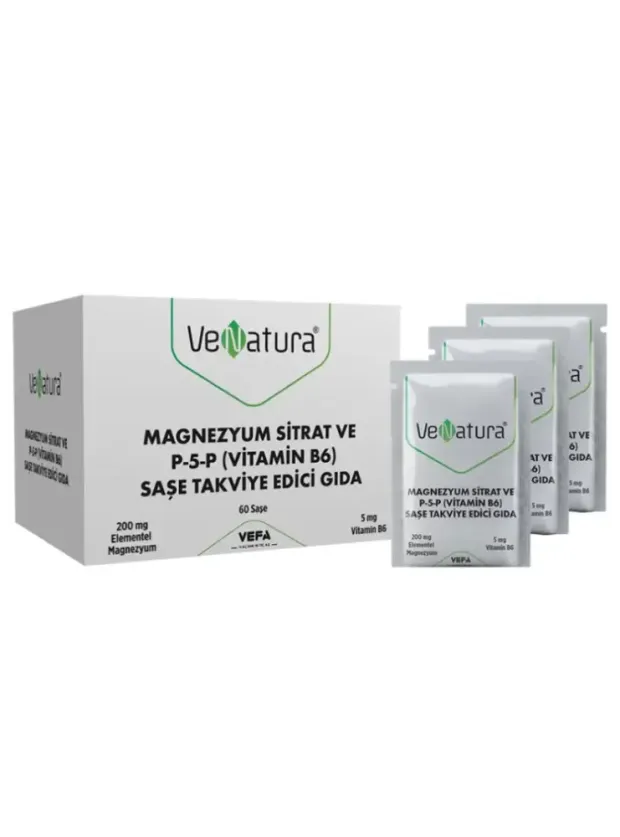 Venatura Magnezyum Sitrat Ve P-5-P (Vitamin B6) 60 Saşe