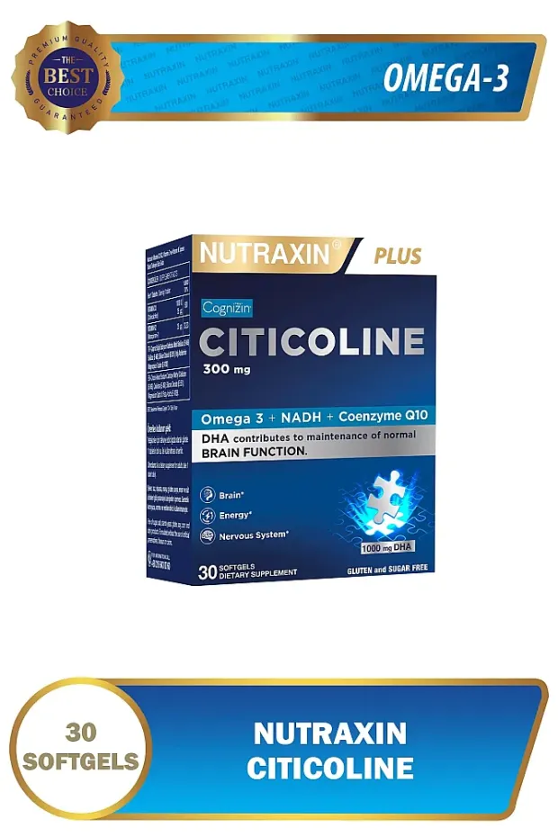 Nutraxin Plus Sitikolin 300 mg 30 Kapsül