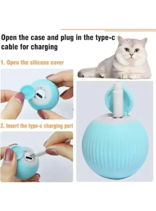 Hareketli Kedi Oyun Topu İnteraktif Top