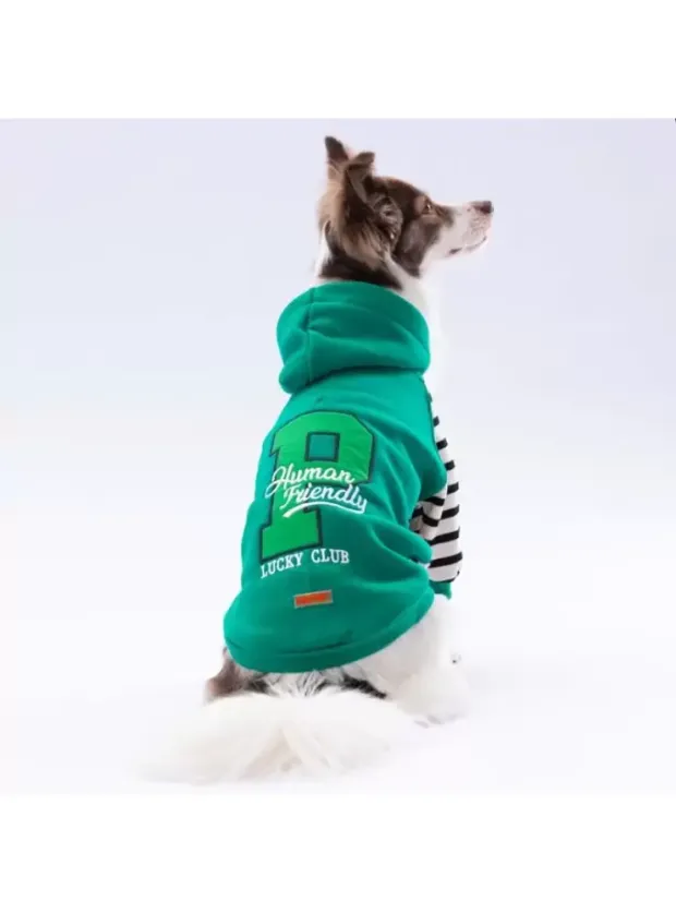 Paw Star 24703 Yeşil Lucky Club Hoodie
