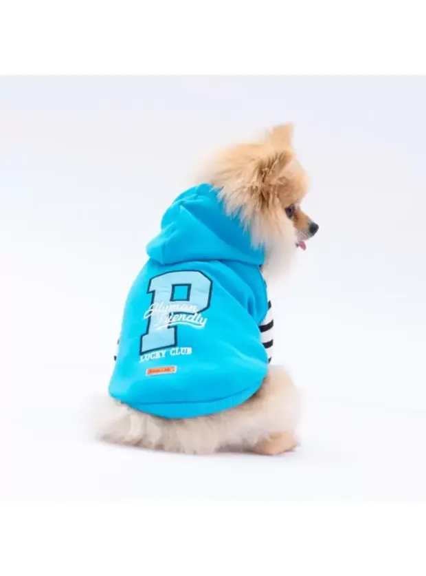 Paw Star 24701 Turkuaz Lucky Club Hoodie