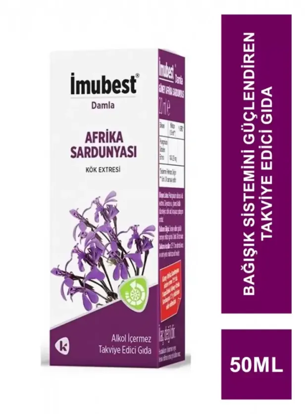 İmubest Pelargonium Sidoides - Afrika Sardunyası Damla 50 ml Alkolsüz