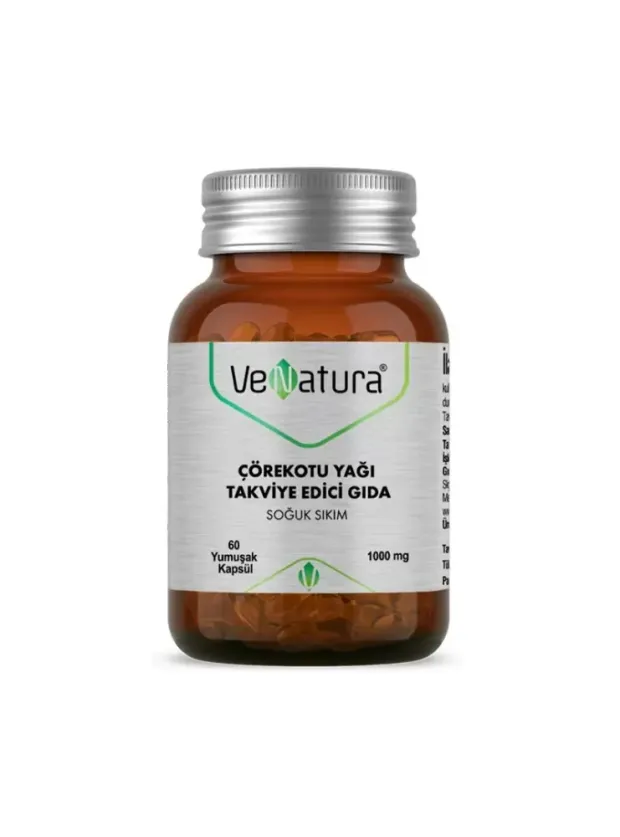 Venatura Çörekotu Yağı 1000 mg 60 Yumuşak Kapsül