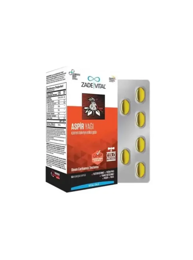 Zade Vital Aspir Yağı 600 mg 60 Kapsül