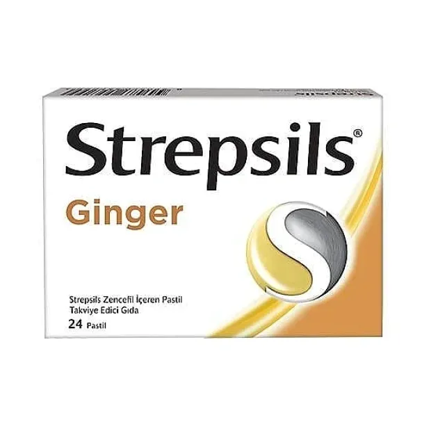 Strepsils Ginger Zencefil 24 Pastil