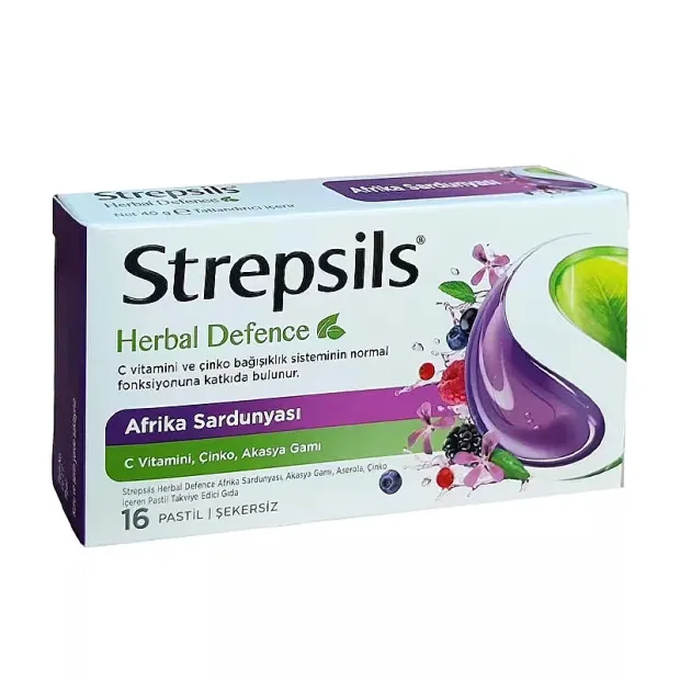 Strepsils Herbal Defence Afrika Sardunyası 16 Pastil