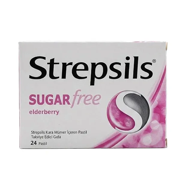Strepsils Şekersiz Elderberry 24 Pastil