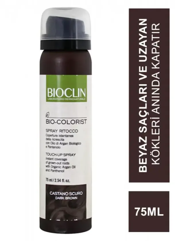 OUTLET - Bioclin Bio Colorist Touch Up Sprey - Dark Brown - 75 ml