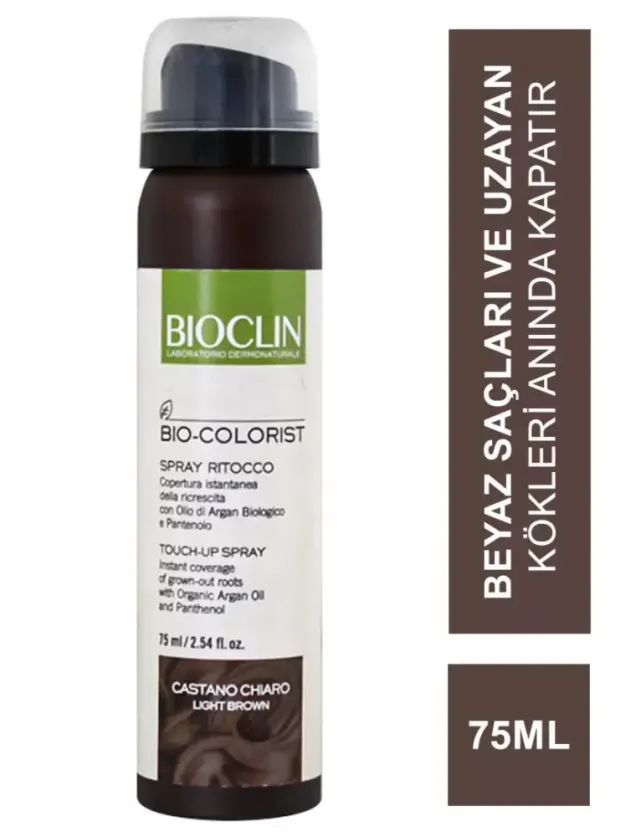 OUTLET - Bioclin Bio Colorist Touch Up Sprey - Light Brown - 75 ml