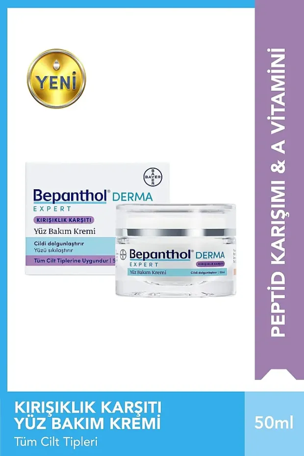Bepanthol Derma Expert Kırışıklık Karşıtı Yüz Bakım Kremi 50 ml