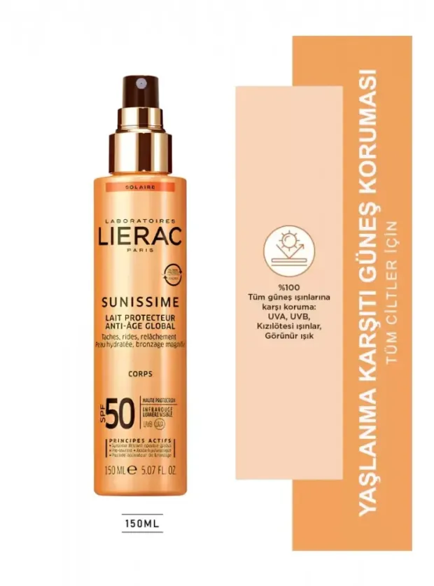 Lierac Sunissime SPF 50 Energizing Protective Milk Güneş Sütü150 ml