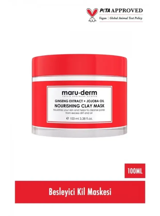 Maruderm Ginseng Özü + Jojoba Yağı Besleyici Kil Maskesi 100 ML