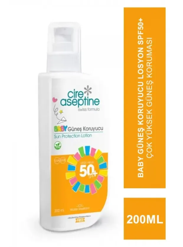 Cire Aseptine Sun Baby Güneş Koruyucu Losyon Spf50+ 200 ml