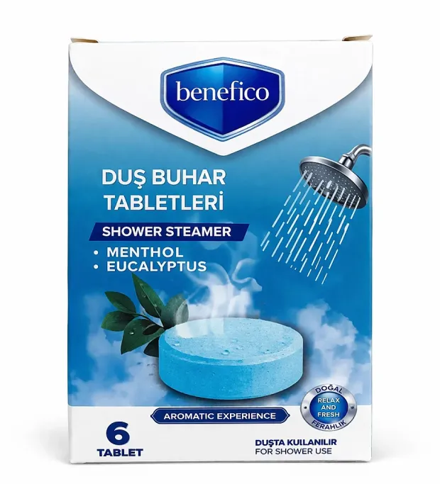 Benefico Poblex Duş Buhar Tabletleri Mentol (6 tablet x 25 gr)