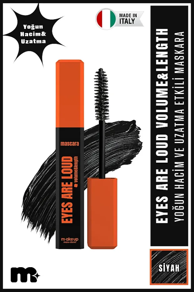 Maruderm Yoğun Hacim ve Uzatma Etkili Maskara – Volume & Length Mascara