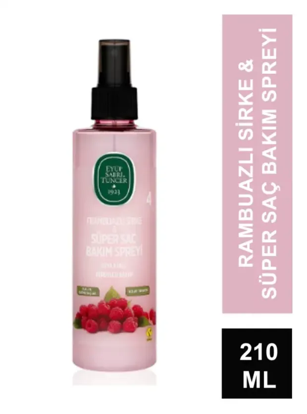 Eyüp Sabri Tuncer Frambuazlı Sirke & Süper Saç Bakım Spreyi 210 ml