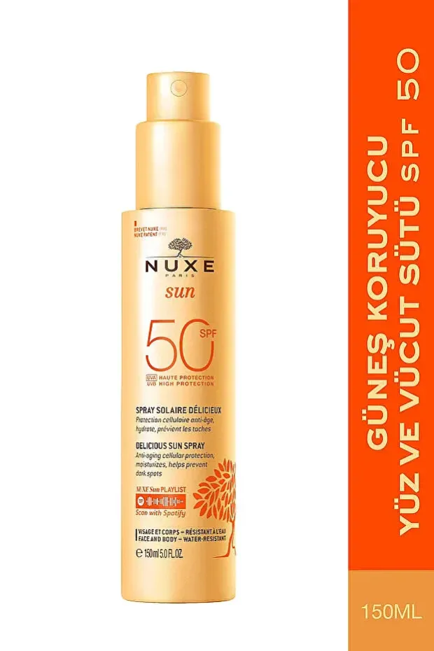 Nuxe Sun Spf 50 Güneş Koruyucu Yüz ve Vücut Sütü 150ml