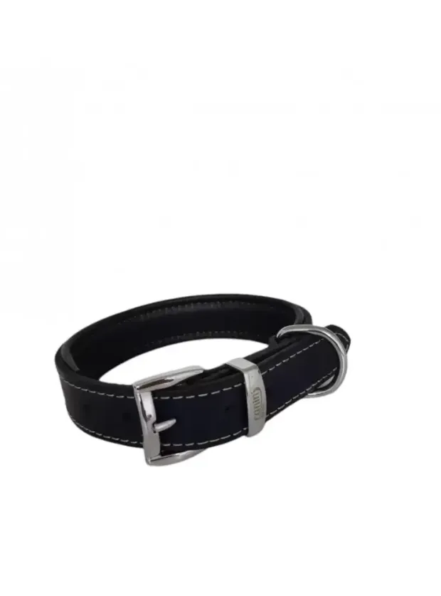Daisy Yağlı Deri Köpek Tasması XXS-2cm Lacivert