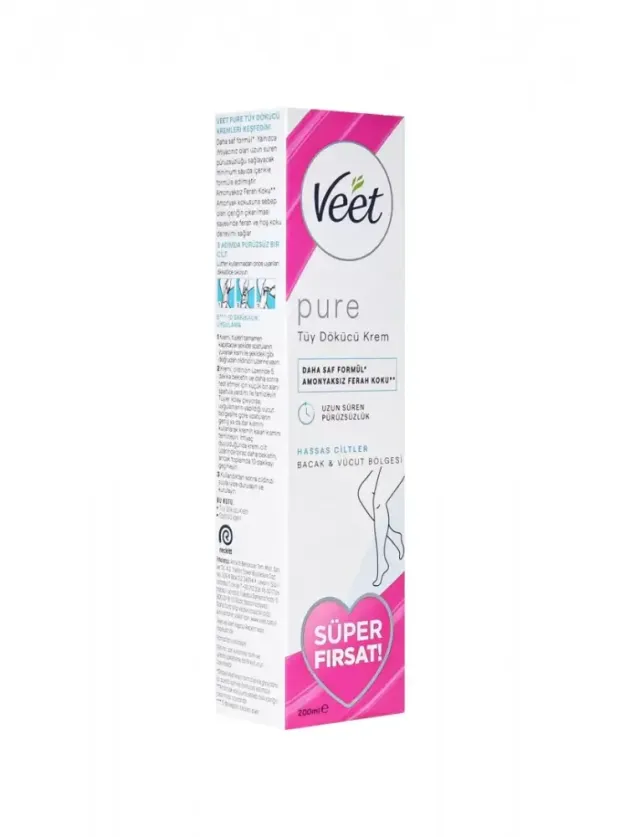 Veet Krem Tüy Dökücü Hassas Ciltler 200 ml - Süper Fırsat Etiketli