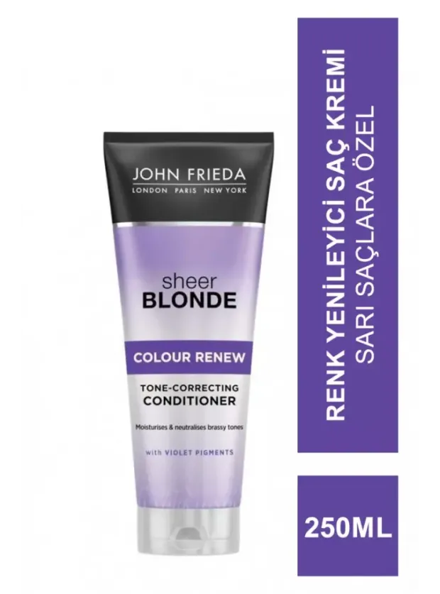 John Frieda Sheer Blonde Colour Renew Conditioner 250 ml Sarı Saçlara Özel Renk Yenileyici Saç Kremi