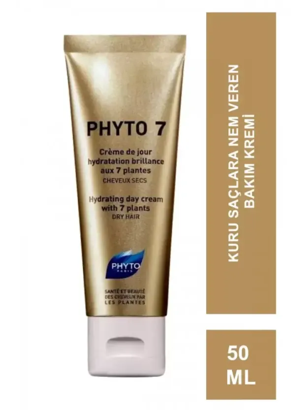 Phyto 7 Day Cream 50 ml - Kuru Saçlar için 7 Bitki Özlü Günlük Nemlendirici Krem