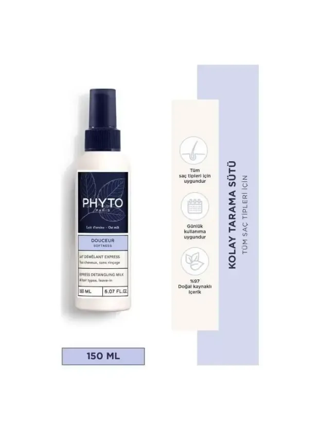 Phyto Douceur Softness Express Detangling Milk 150 ml - Kolay Tarama Sütü