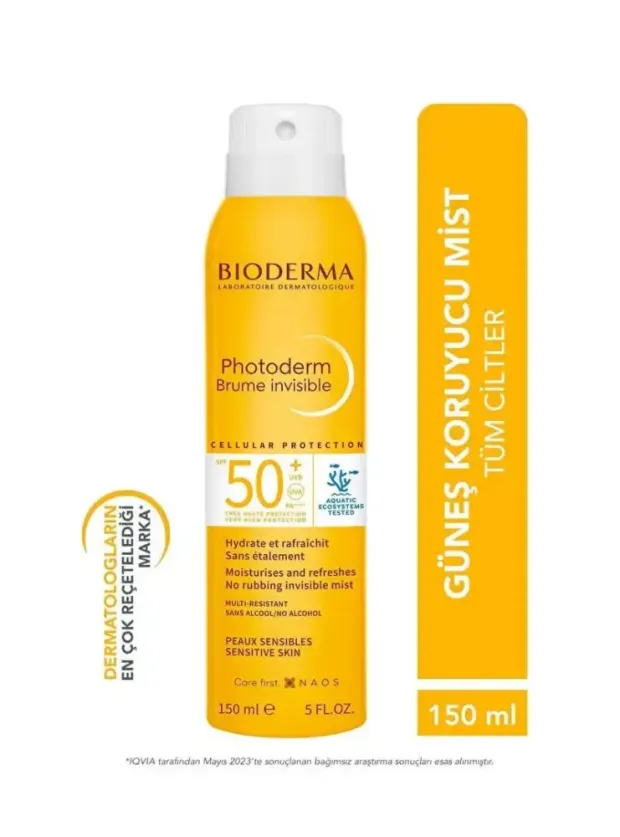 Bioderma Photoderm SPF 50+ Sun Mist Tüm Ciltler Yüksek Korumalı Vücut Güneş Koruyucu 150ml