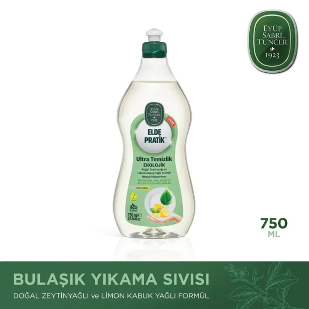 Eyüp Sabri Tuncer Elde Pratik Ultra Temizlik Bulaşık Yıkama Sıvısı - 750 ml